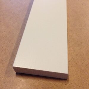 14 x 65 mm fodpanel hvid 420 cm - pr. stk