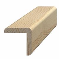 31 x 31 mm hjørneliste hvidmalet - pr. meter
