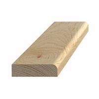 9 x 33 mm forkantsliste hvidmalet - pr. meter